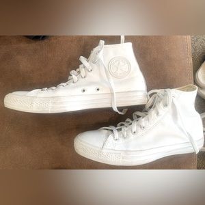 Leather Converse Chuck Taylor High Tops